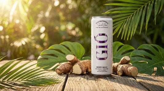 Drink Gio Berry Mule with fresh kava root